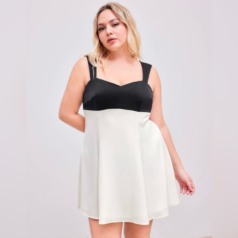 Black and White Minidress